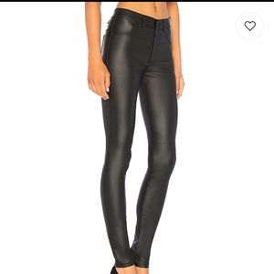 Dr. Denim Black Faux Leather Jeans Size 26